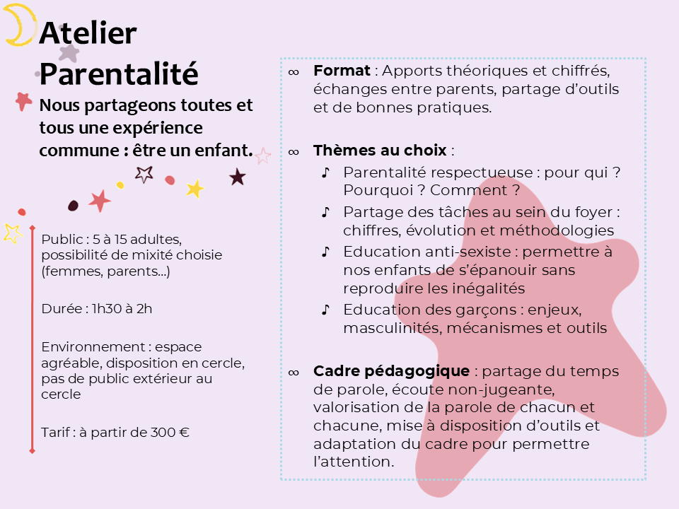 Programme ateliers parentalité bienveillante respectueuse