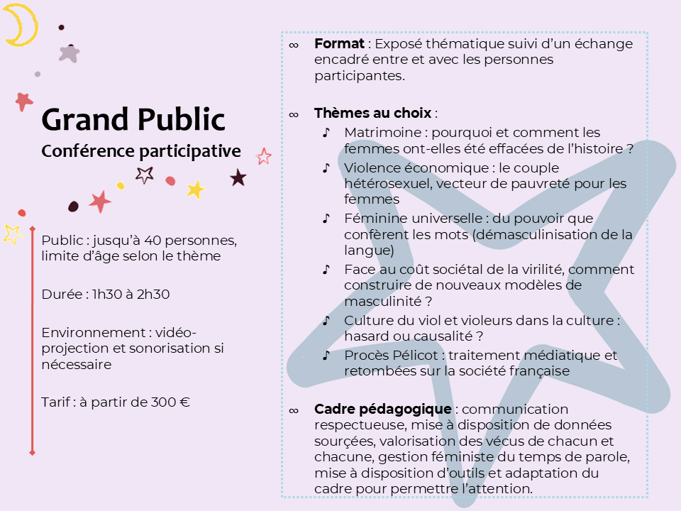 Programme conferences égalité parentalité neuroatypies